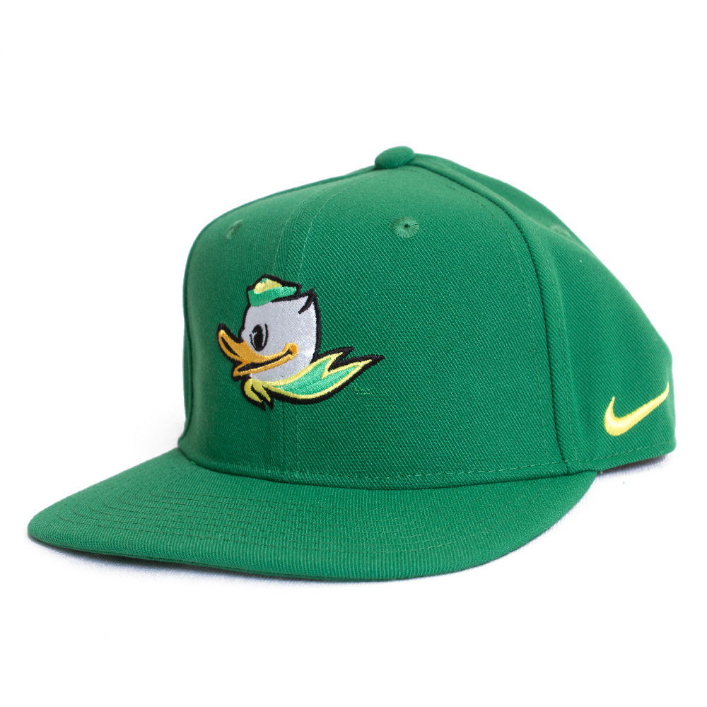 Fighting Duck, Nike, Green, Flatbill, Performance/Dri-FIT, Accessories, Youth, High Crown, Adjustable, Hat, 750995